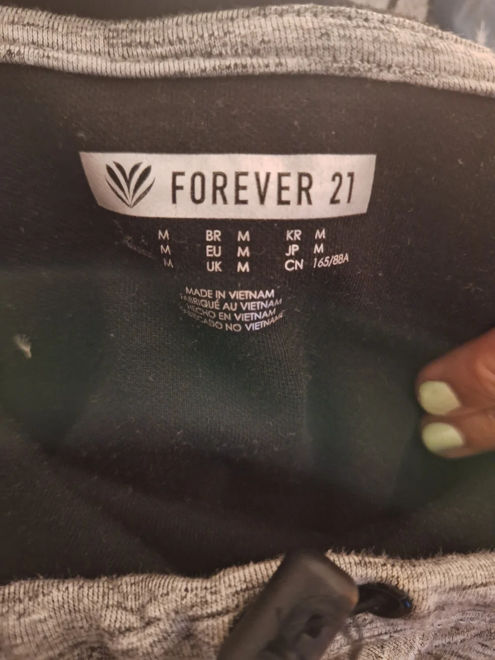 Forever 21 Men's Heather Gray Crewneck Hoodie Sweater